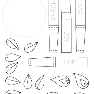 Advent Wreath Christmas Printable Coloring Page Sheet Lazy Liturgical ...