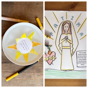 Fatima St Francisco Jacinta Marto printable coloring page sheet liturgical year catholic resources kids feast day prayer activity Jesus