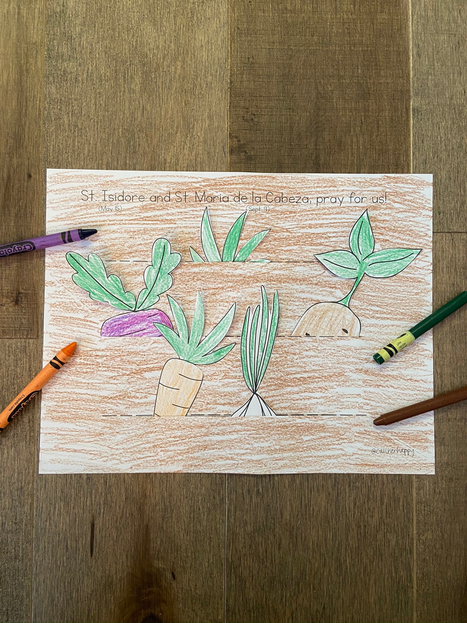 St Isidore Farmer Worksheet Printable Coloring Page Sheet Lazy Etsy