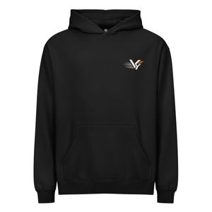 VYND Oversized Box Hoodie, Heavyweight Boxy Gym Hoodie, Oversized Streetwear Pullover, Athletic Back Print Sweatshirt (Unisex)