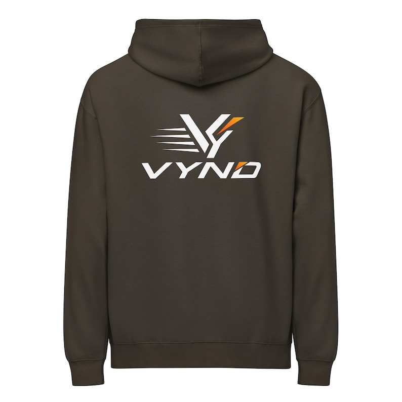VYND Oversized Box Hoodie, Heavyweight Boxy Gym Hoodie, Oversized Streetwear Pullover, Athletic Back Print Sweatshirt (Unisex)