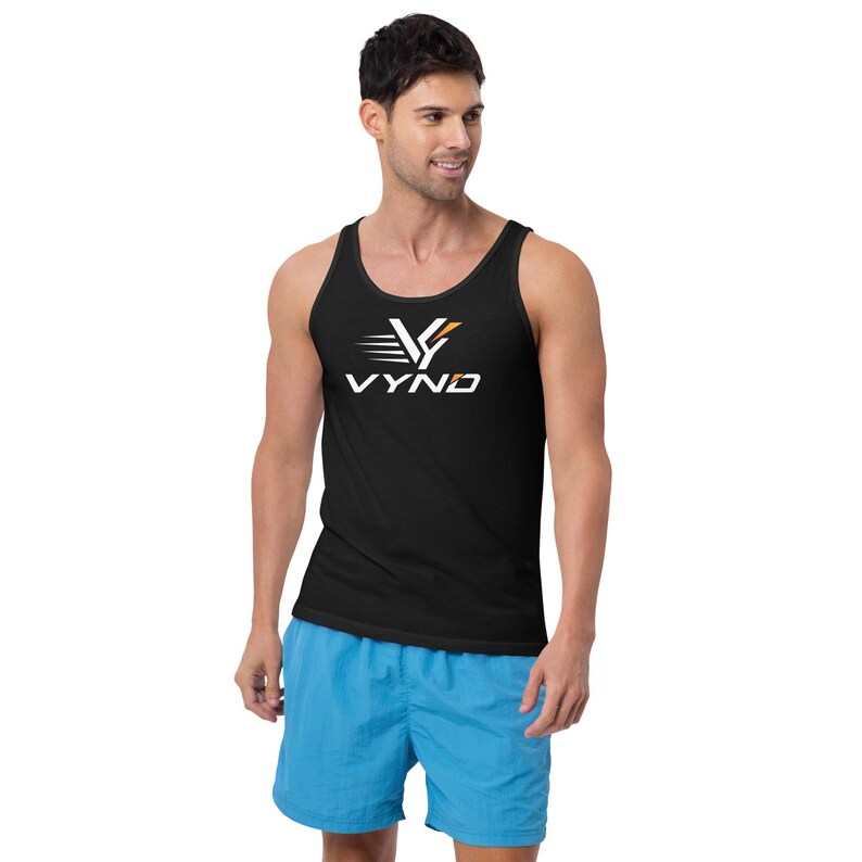VYND Gym Tank Top, Unisex Workout Tank, Lightweight Cotton Muscle Shirt, Athletic Running Singlet, Gym Streetwear (Unisex)