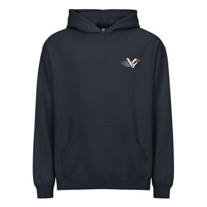 VYND Oversized Box Hoodie, Heavyweight Boxy Gym Hoodie, Oversized Streetwear Pullover, Athletic Back Print Sweatshirt (Unisex)