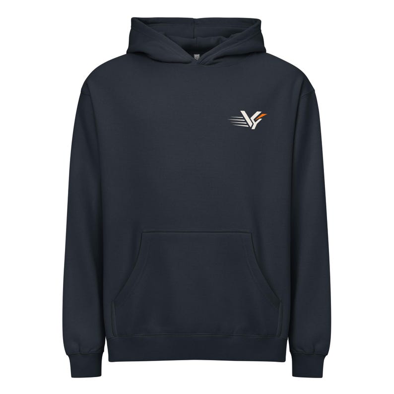 VYND Oversized Box Hoodie, Heavyweight Boxy Gym Hoodie, Oversized Streetwear Pullover, Athletic Back Print Sweatshirt (Unisex)