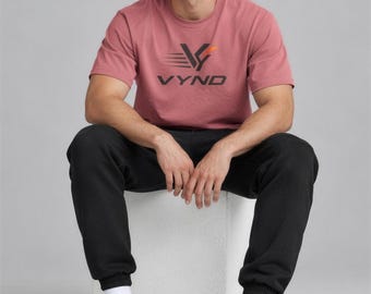 VYND Classic Logo Tee – Full Logo Graphic, Bella+Canvas 3001, Running & Gym Gift