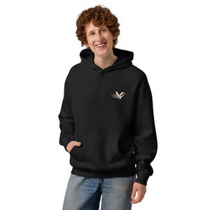VYND Oversized Box Hoodie, Heavyweight Boxy Gym Hoodie, Oversized Streetwear Pullover, Athletic Back Print Sweatshirt (Unisex)