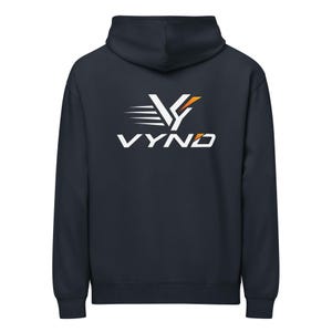 VYND Oversized Box Hoodie, Heavyweight Boxy Gym Hoodie, Oversized Streetwear Pullover, Athletic Back Print Sweatshirt (Unisex)