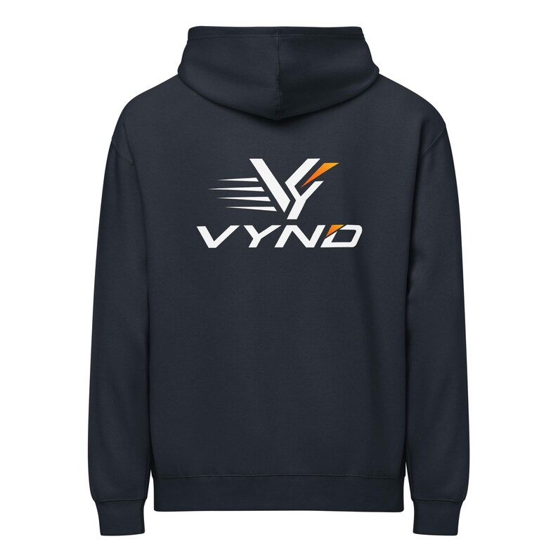 VYND Oversized Box Hoodie, Heavyweight Boxy Gym Hoodie, Oversized Streetwear Pullover, Athletic Back Print Sweatshirt (Unisex)