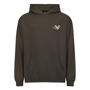 VYND Oversized Box Hoodie, Heavyweight Boxy Gym Hoodie, Oversized Streetwear Pullover, Athletic Back Print Sweatshirt (Unisex)