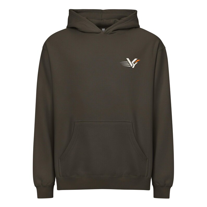 VYND Oversized Box Hoodie, Heavyweight Boxy Gym Hoodie, Oversized Streetwear Pullover, Athletic Back Print Sweatshirt (Unisex)