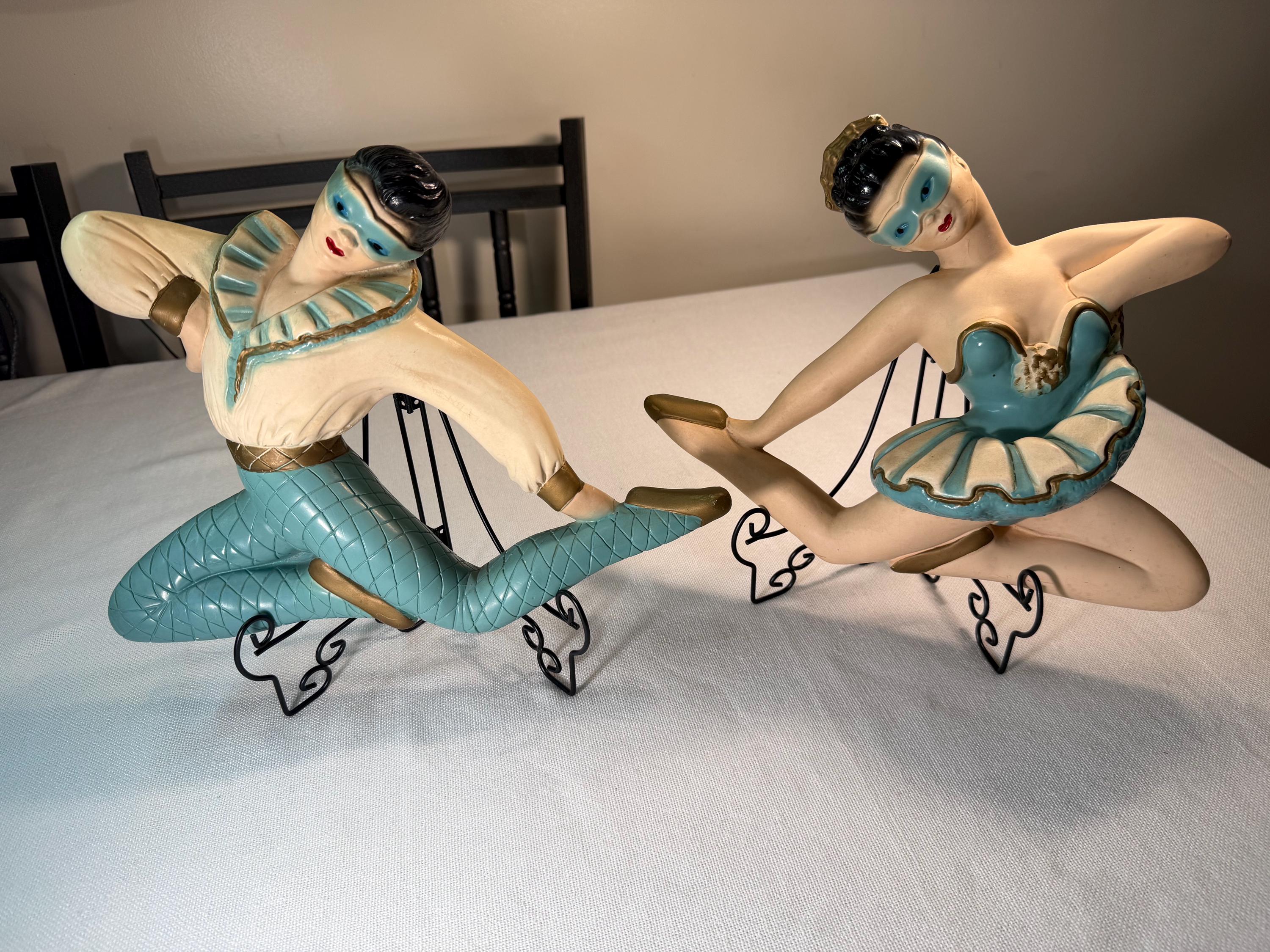 値下げ　イタリア製　バレリーナ　壁掛け　アンティーク Ceramic Ballerina Wall Plaque - Etsy