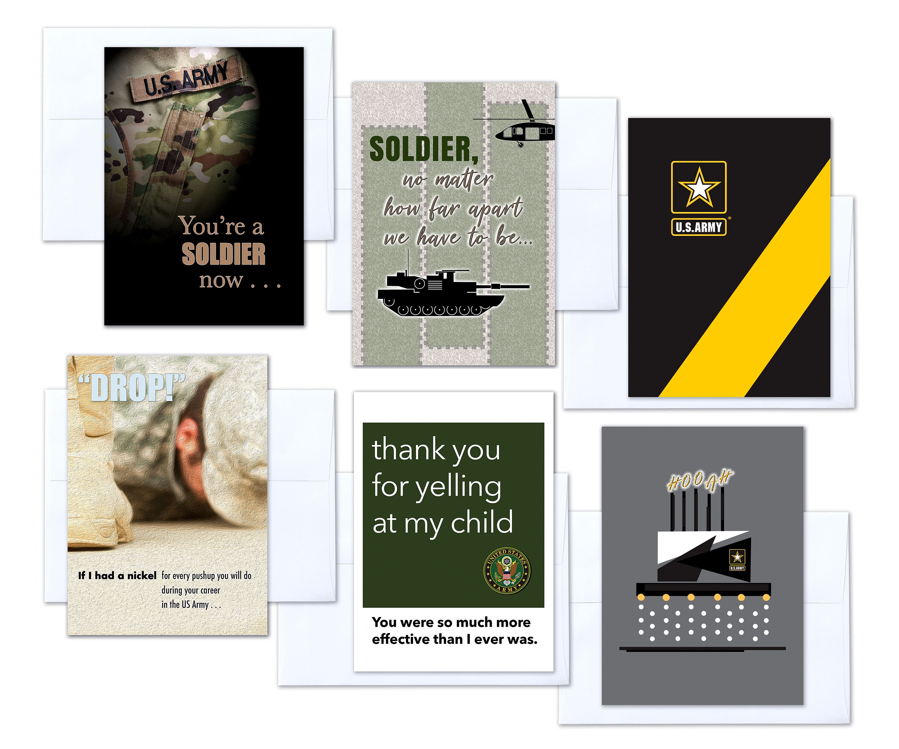 SOLDIER MIXED PACK Army Enlisted Military Boot Camp Greeting Etsy