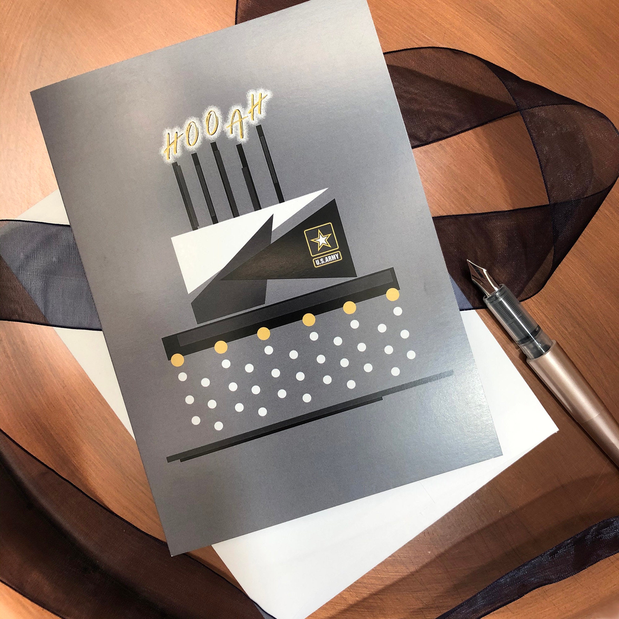 Army Military Greeting Cards for Female Soldiers ARMY SHE | Etsy