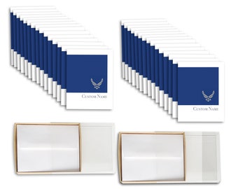 USAF Custom Note Cards | Notecards For USAF Airmen | Air Force Wives | Blank Inside | Bulk | 2MyHero