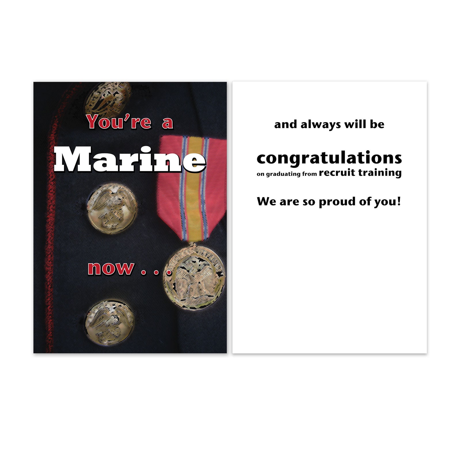 Marine Corps Enlisted USMC Military Boot Camp Greeting Cards Mixed Pack