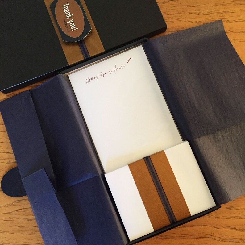 CUSTOM STATIONERY Set of 11 Stationery Sheets and Envelopes Etsy