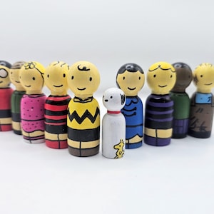 Peanuts Peg Dolls - Etsy