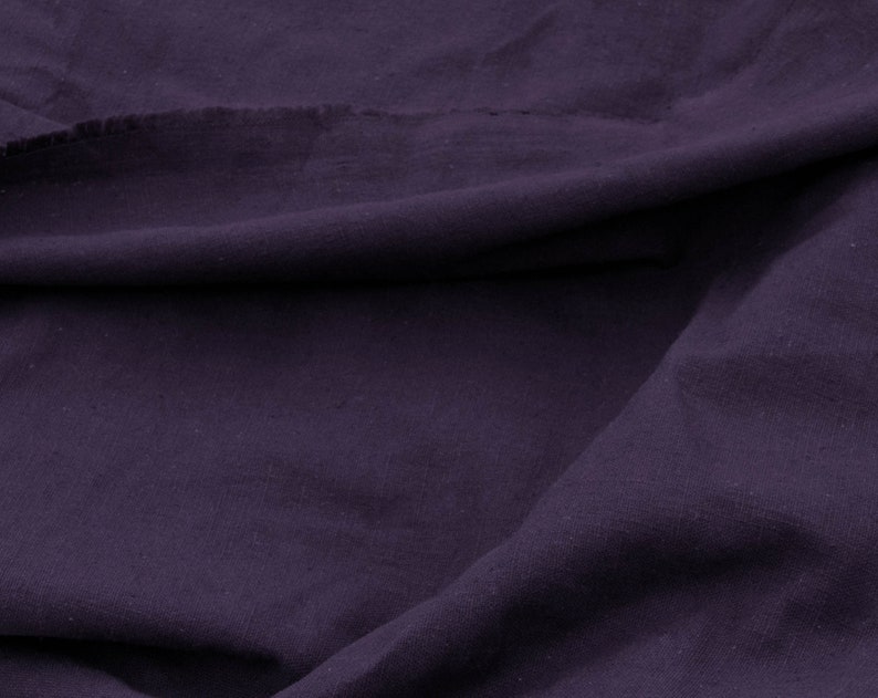 High Quality 3 Yards of Vintage 60 Woven Cotton Fabric Medium Weight Apparel Sewing Rich Dark GrapePurple Color Crafts 4461F