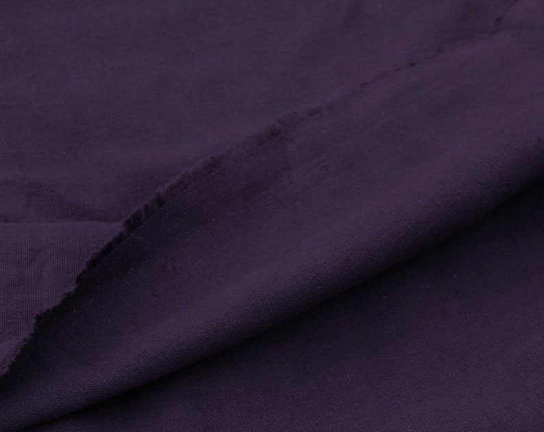 High Quality 3 Yards of Vintage 60 Woven Cotton Fabric Medium Weight Apparel Sewing Rich Dark GrapePurple Color Crafts 4461F