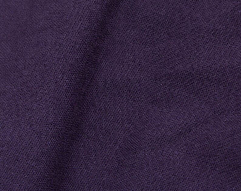 High Quality 3 Yards of Vintage 60 Woven Cotton Fabric Medium Weight Apparel Sewing Rich Dark GrapePurple Color Crafts 4461F