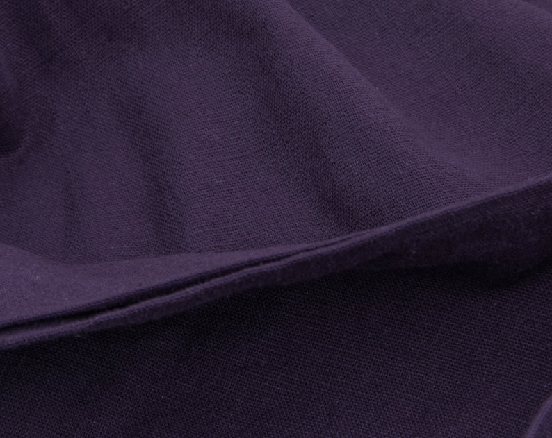 High Quality 3 Yards of Vintage 60 Woven Cotton Fabric Medium Weight Apparel Sewing Rich Dark GrapePurple Color Crafts 4461F