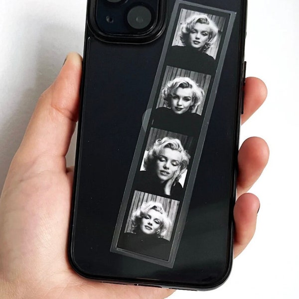 MARILYN MONROE Photo Strip - Décoration de coque de téléphone transparente