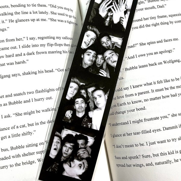 ONE DIRECTION Photobooth Photo Strip Bookmark // Mirror Decoration Mini Wall Art!