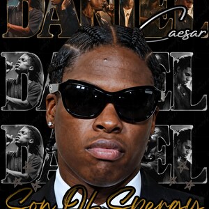 Daniel Caesar PNG, Son of Spergy Design, Daniel Caesar Shirt Graphic, R&B Singer Collage PNG, Vintage Music Streetwear, Digital Download