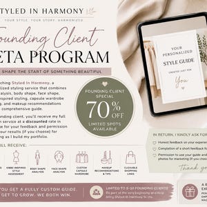 Personalized Style Guide Beta Program | Founding Client Special