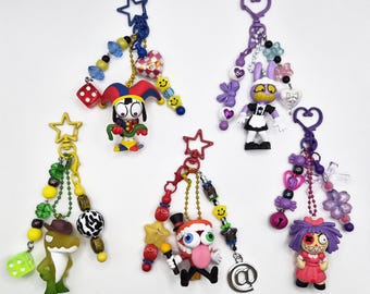 Amazing Digital Circus Keychains: TADC | Pomni | Maid Jax | Caine | Gummigoo | Evil Ragatha