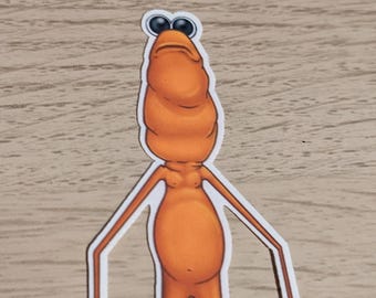 Marcus the Worm Sticker