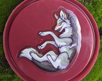 Wolf Clear Vinyl Sticker