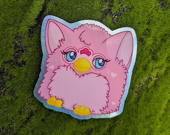 Furby Glitter Vinyl Sticker