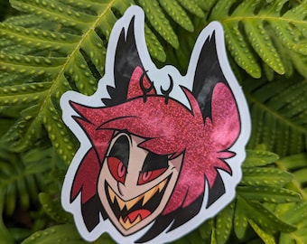Alastor Glitter Vinyl Sticker