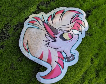 Crymini Hazbin Glitter Vinyl Sticker