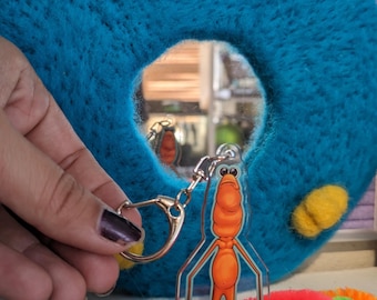 Marcus the Worm Acrylic Keychain