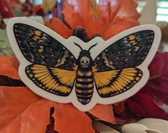 Deaths Head Hawkmoth Vinyl Sticker