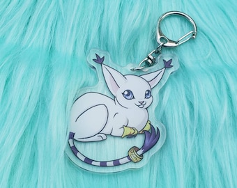 Gatomon Acryl Charm Schlüsselanhänger