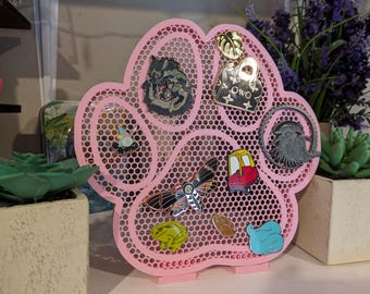Pin Board Enamel Pin Display - Pawprint