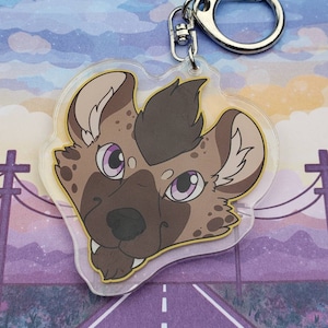Hyena Acrylic Charm Keychain