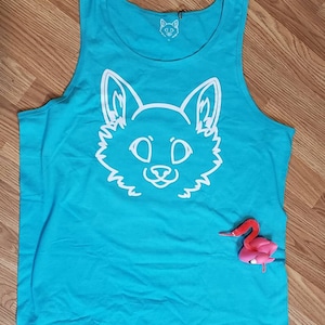 Teal Canine Tank Top