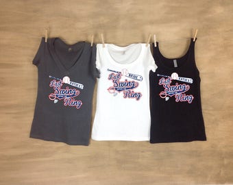 Last Swing Before the Ring Bachelorette Party Shirt, Baseball Bachelorette Shirt, Bride Tribe Shirt, baseball bachelorette, Girls swing tops