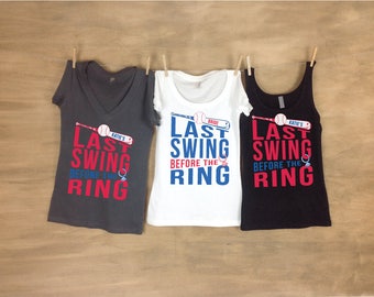 Personalization Baseball Bachelorette Shirts- Customized Bachelorette Party Shirts- Shirts & Tank Top Set- Bachelorette Party Shirts/ Tanks