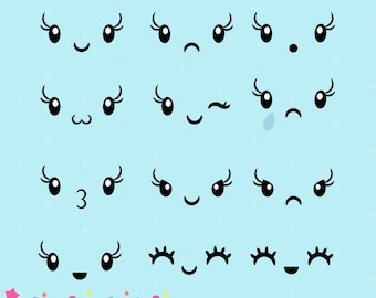 20FOR20 - Kawaii Face Clipart and Vectors for personal and commercial use
