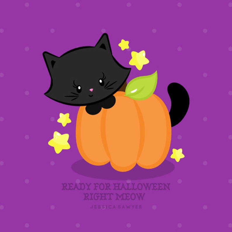 INSTANT DOWNLOAD Kawaii Halloween Clipart and Vectors for ... (794 x 794 Pixel)