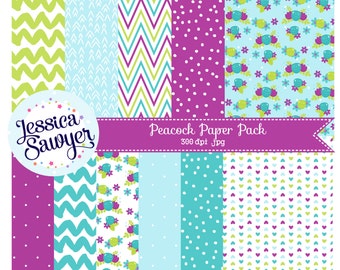 20FOR20, peacock digital papers for planner stickers, products, and crafts