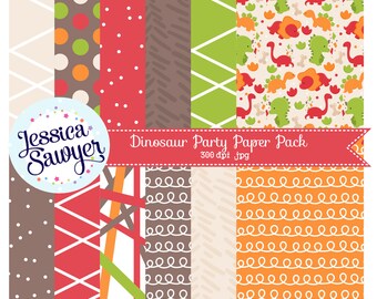 20FOR20, dinosaur digital papers for planner stickers, products, and crafts