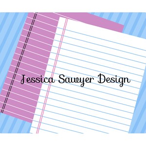 instant download colorful printable notebook digital paper etsy