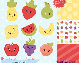 20FOR20 - Kawaii Fruit Clipart and Vectors for personal and commercial use