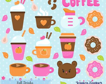 20FOR20, fall coffee clipart and vectors for personal and commercial use